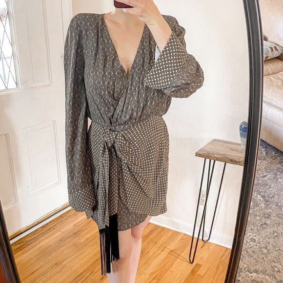 House Of Harlow Giovanna Mini Dress in Geo Multi - Picture 1 of 7